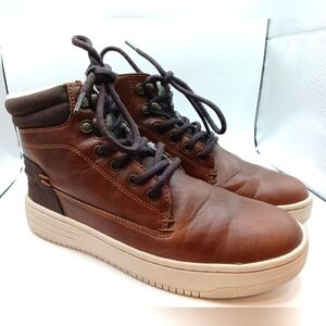 DayFive Vegan Leather Sherpa Lined Boots Boys